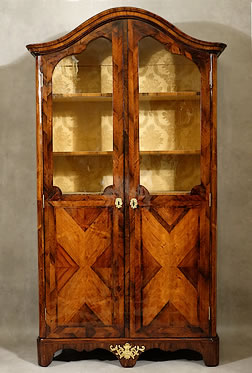 Bibliothèque-Louis-XV-placage-18e-estampille-Fleury